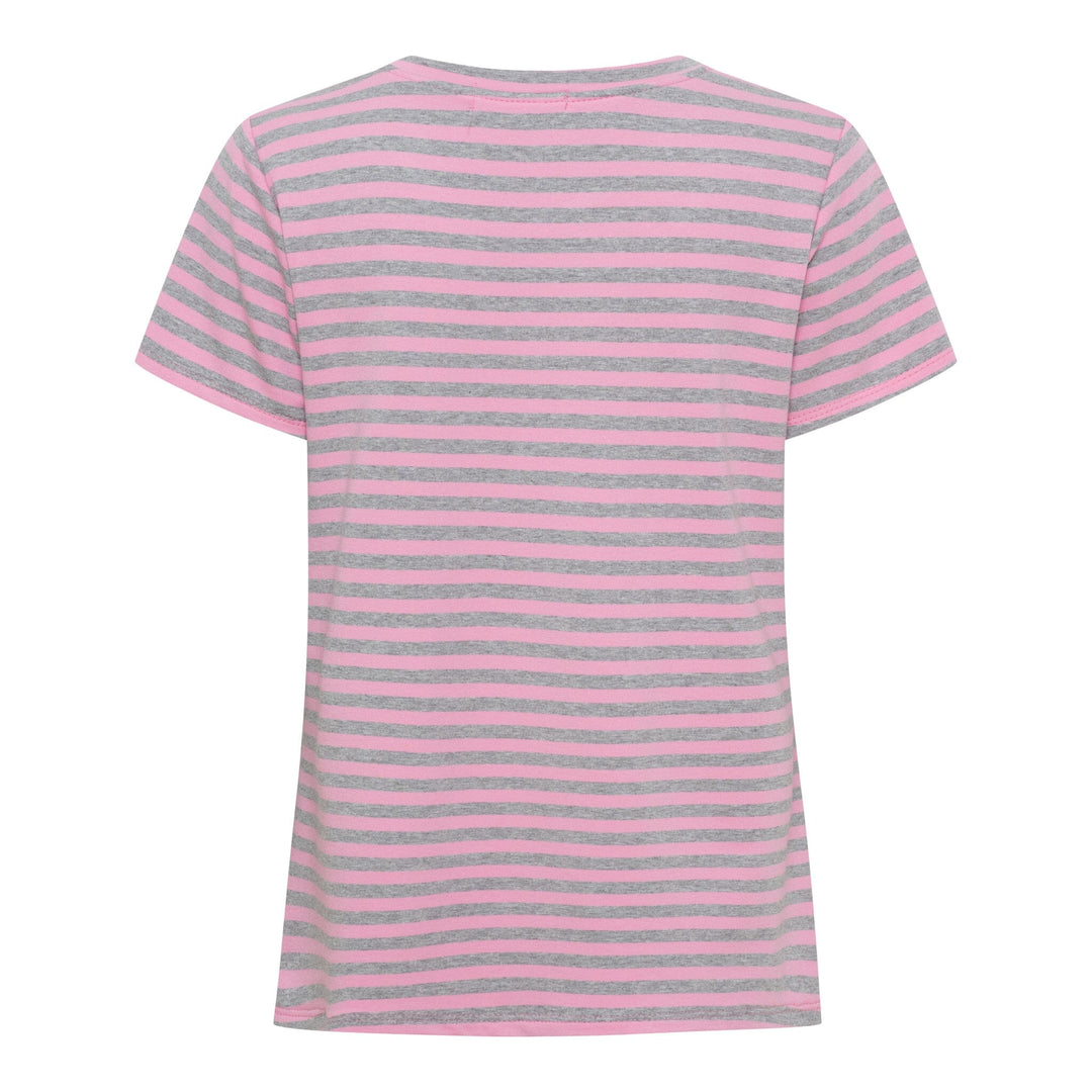 Marta Du Chateau - Mdchertha Tee 84275-1852S - Pink/Grey T-shirts 