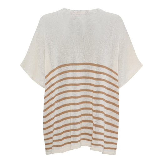 Marta Du Chateau - Mdcjulissa Knit Al6108 - Camel Strikbluser 