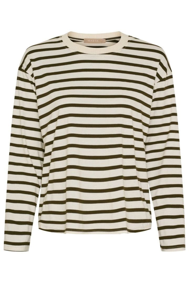 Marta Du Chateau - Mdckara Ls Tee 58709 - Olive