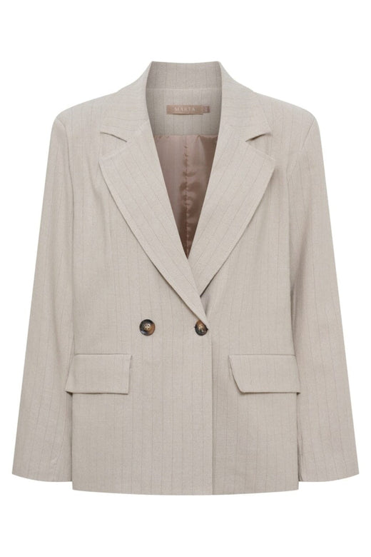 Marta Du Chateau - Mdcmarissa Blazer 8232 - Beige Stripe