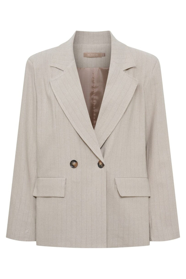 Marta Du Chateau - Mdcmarissa Blazer 8232 - Beige Stripe