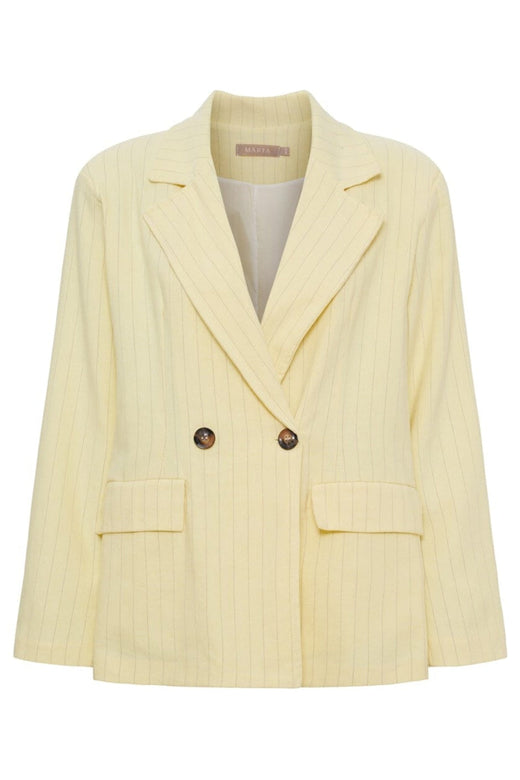 Marta Du Chateau - Mdcmarissa Blazer 8232 - Yellow Stripe