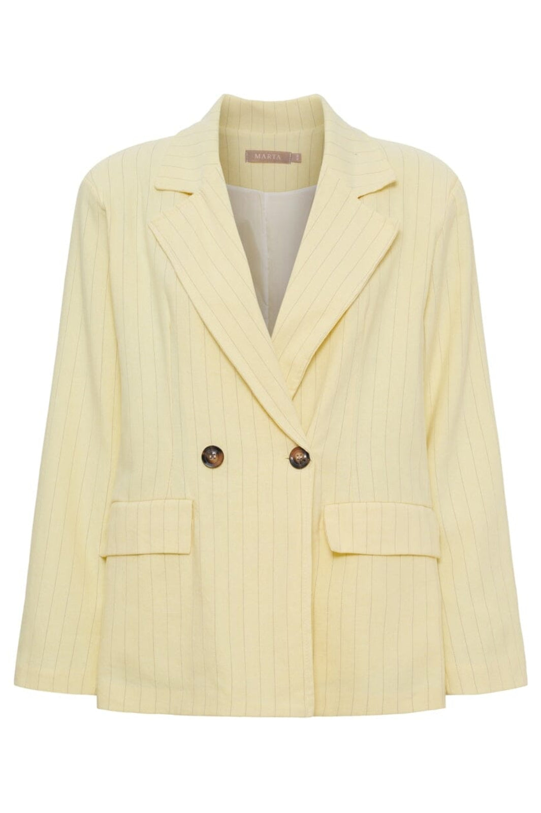 Marta Du Chateau - Mdcmarissa Blazer 8232 - Yellow Stripe