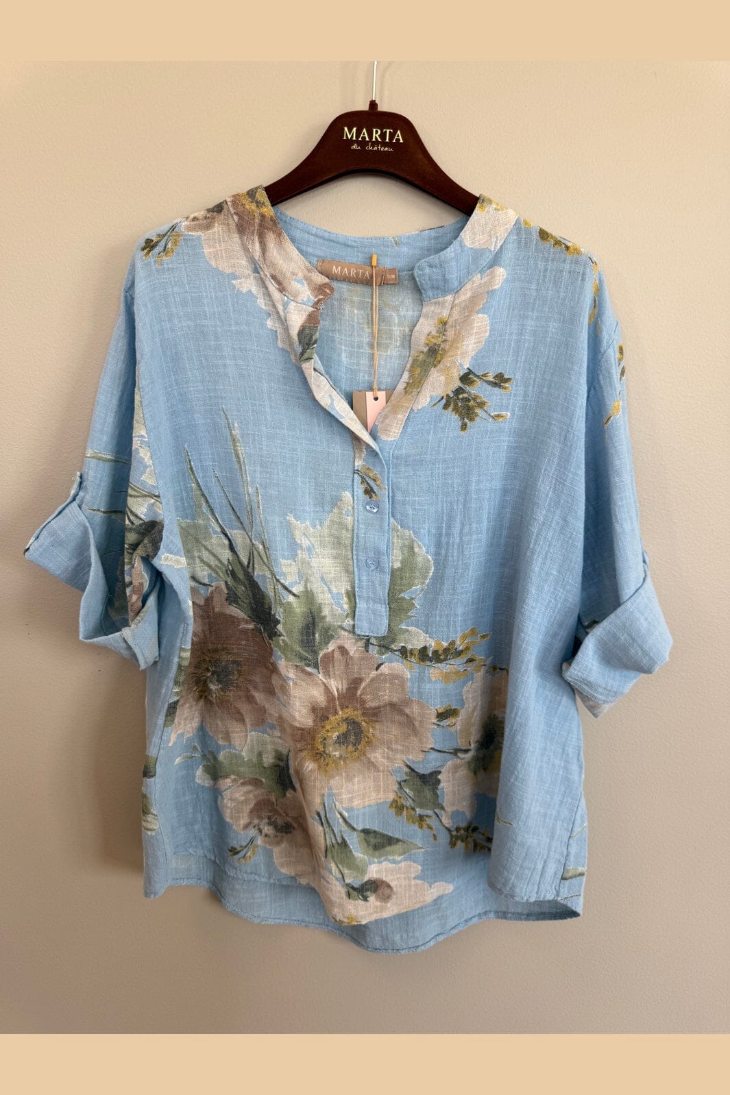 Marta Du Chateau - Mdcnadira Shirt 9122 - Celeste