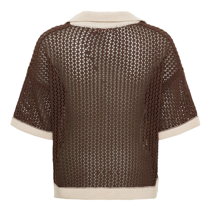 Marta Du Chateau - Mdcnayeli Knit 65032 - Caffe/Corda Strikbluser 