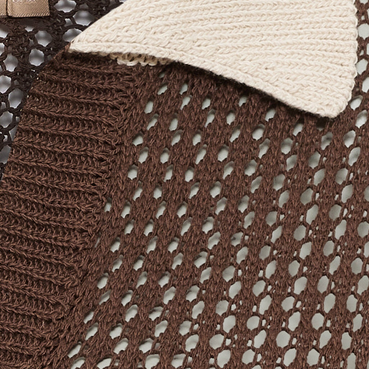 Marta Du Chateau - Mdcnayeli Knit 65032 - Caffe/Corda Strikbluser 