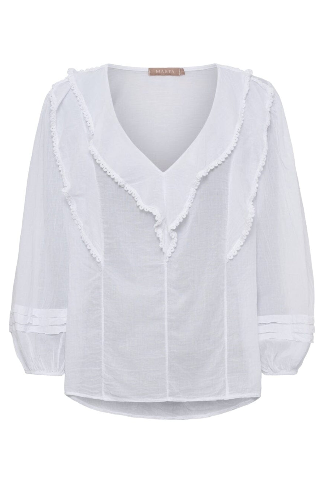 Marta Du Chateau - Mdcrosamaria Blouse TC68179 - White
