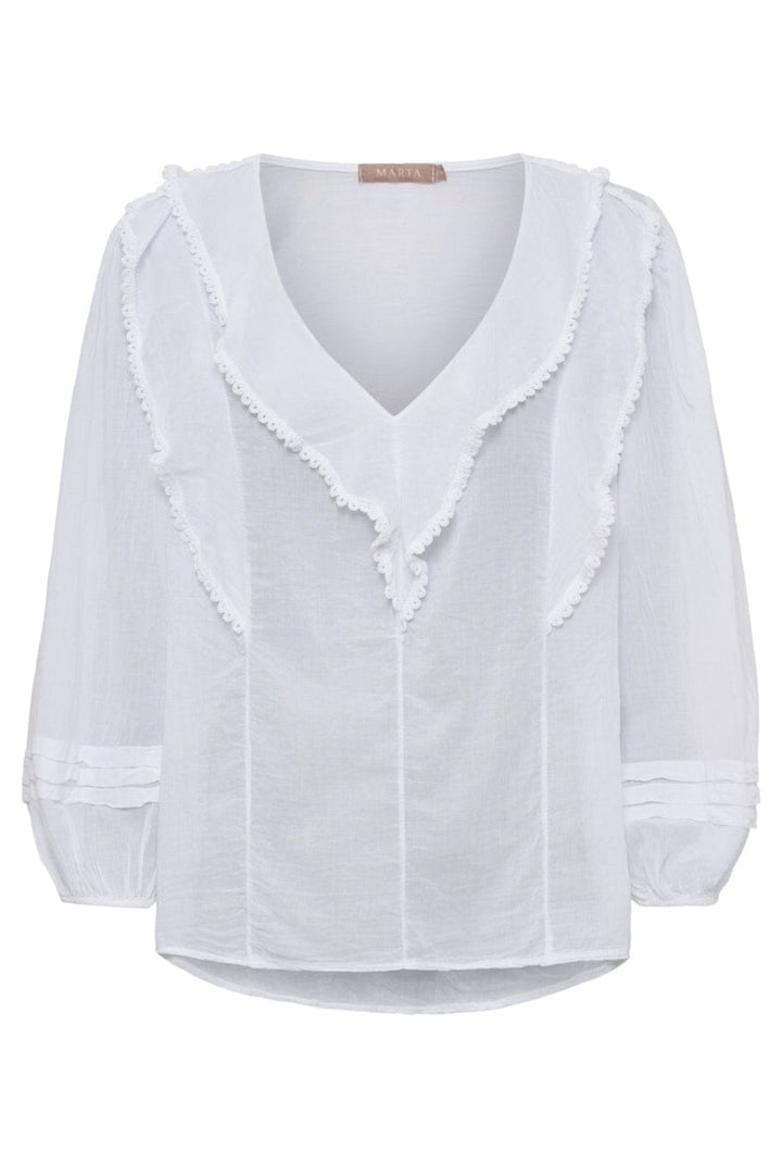 Marta Du Chateau - Mdcrosamaria Blouse TC68179 - White