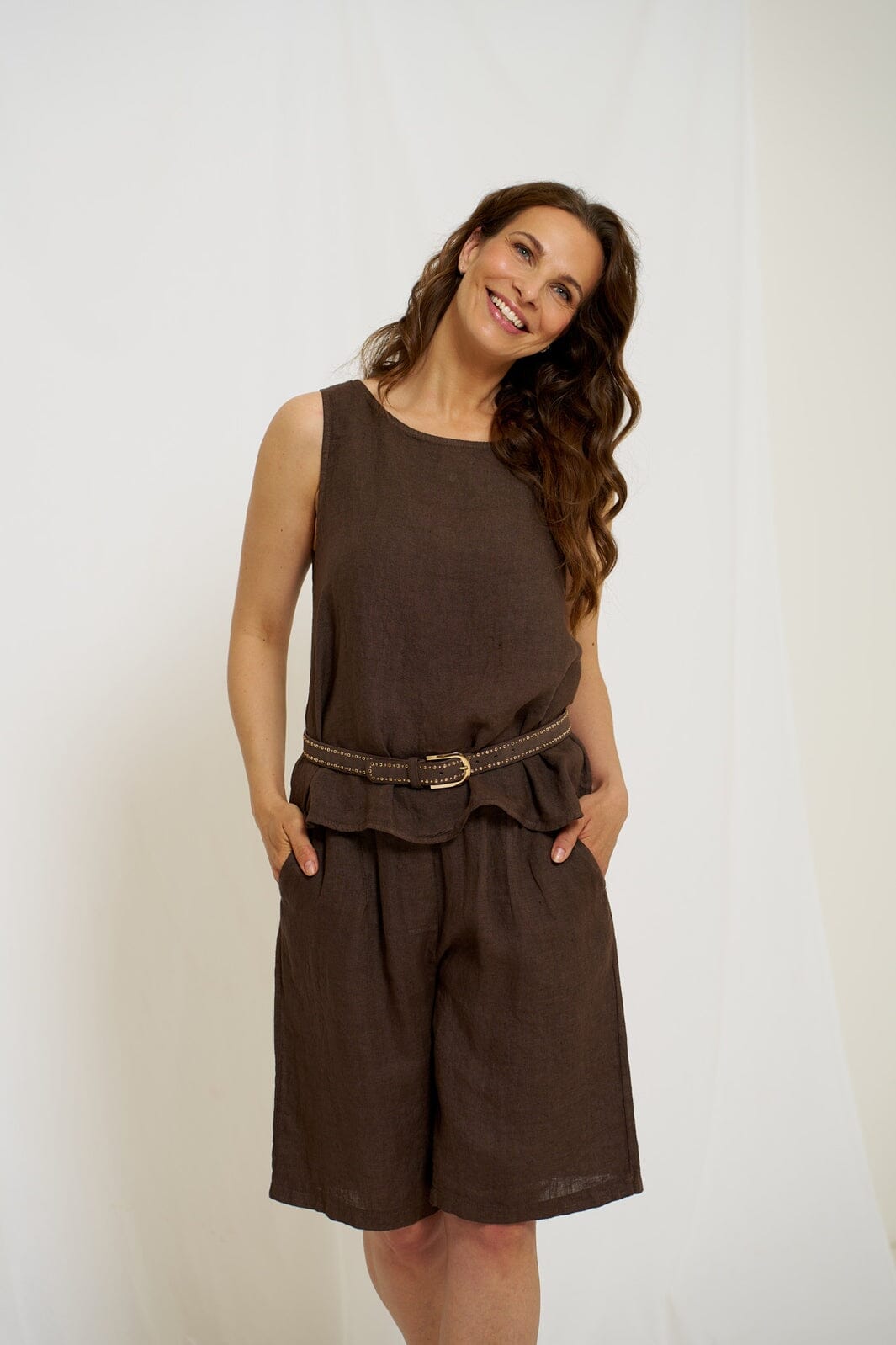 Marta Du Chateau - Mdcsantina Shorts 246013 - Mocca
