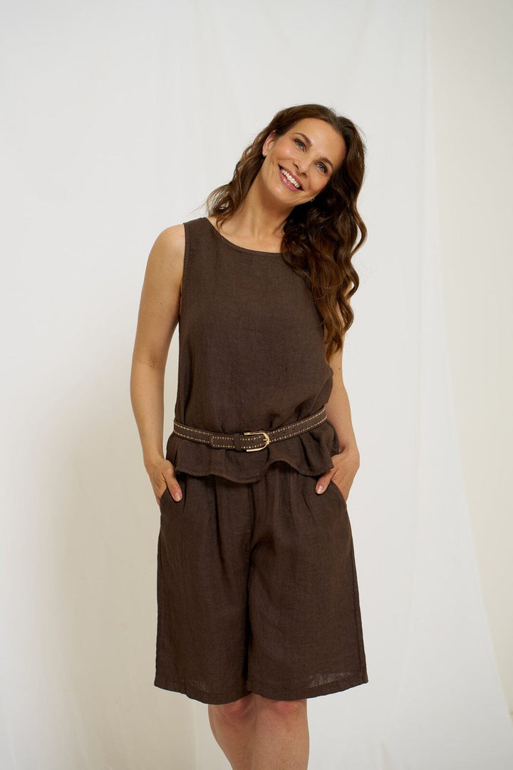 Marta Du Chateau - Mdcsantina Shorts 246013 - Mocca