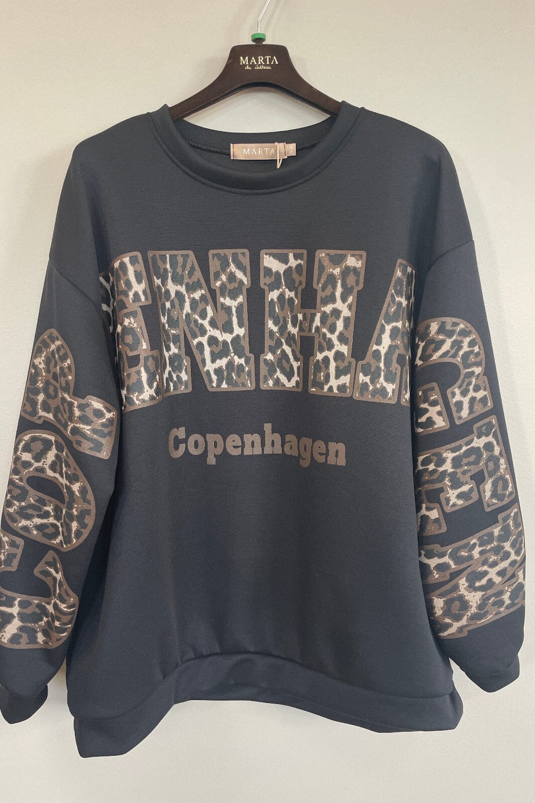 Marta Du Chateau - Mdcsevilla Sweatshirt 22659leo - Nero/Leo Sweatshirts 
