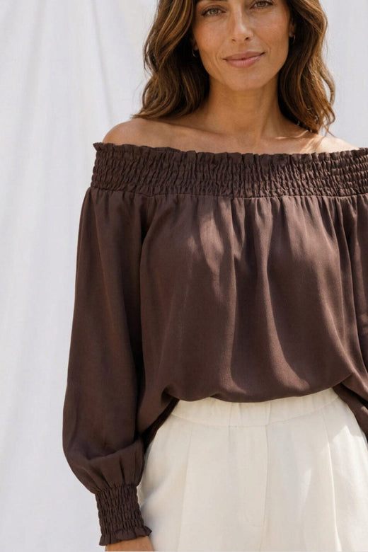 Marta Du Chateau - Mdcverona Blouse 8943P - Coffee