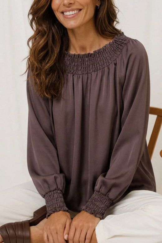 Marta Du Chateau - Mdcverona Blouse 8943P - Coffee