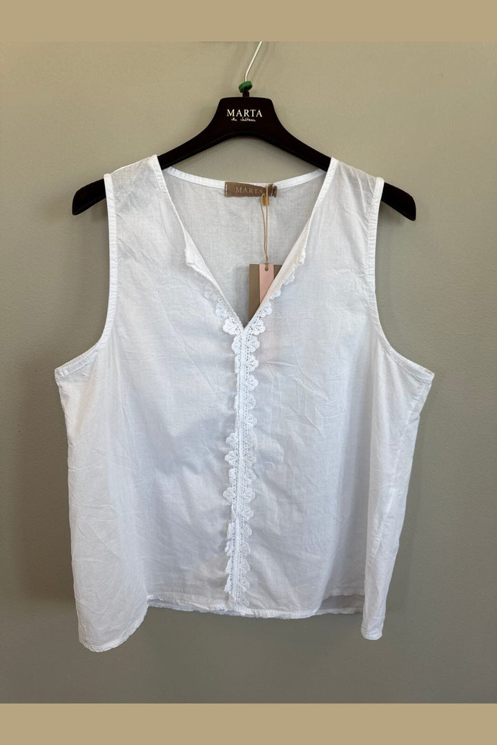 Marta Du Chateau - Mdcvienna Top 68503M - White