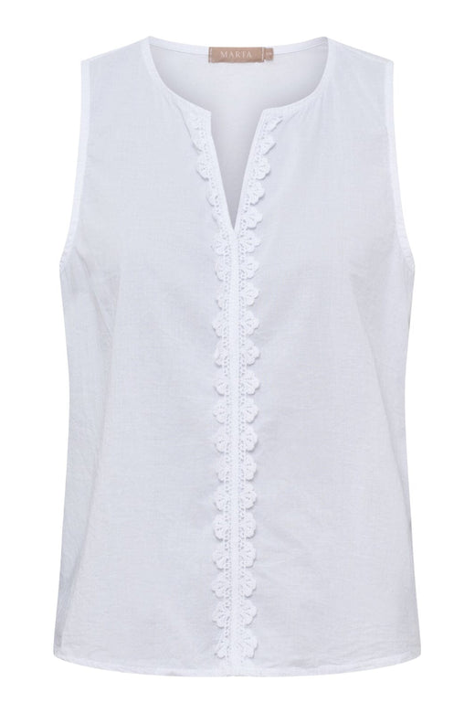 Marta Du Chateau - Mdcvienna Top 68503M - White Toppe 