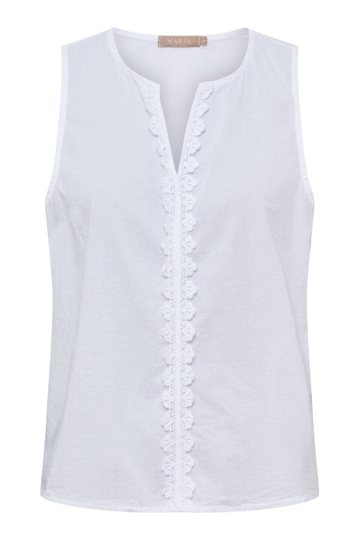 Marta Du Chateau - Mdcvienna Top 68503M - White Toppe 