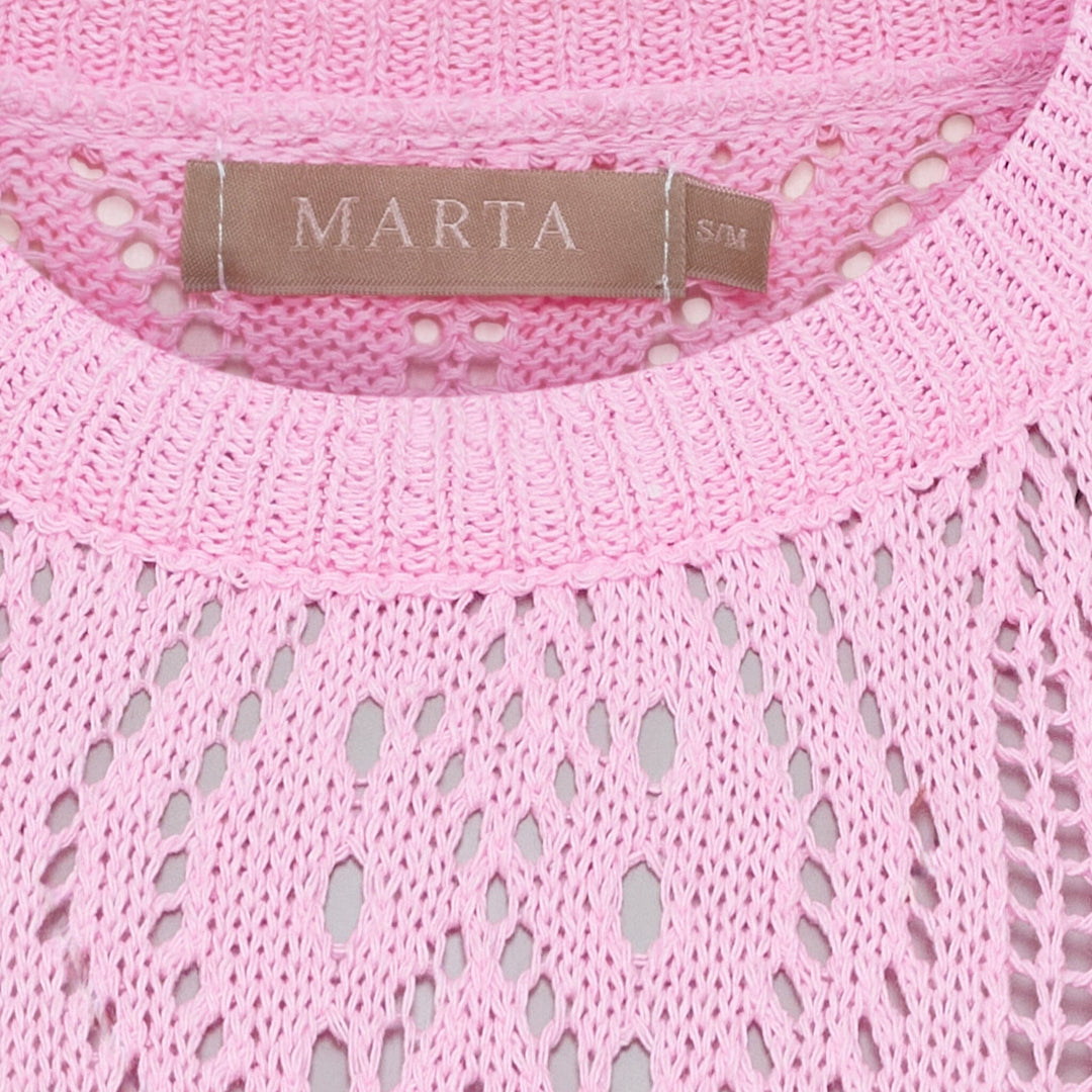 Marta Du Chateau - Mdcvina Knit 6592 - Pink Strikbluser 