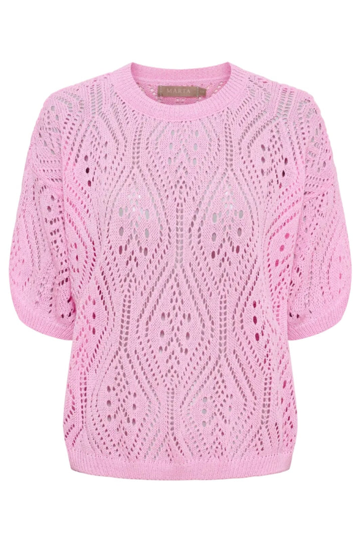 Marta Du Chateau - Mdcvina Knit 6592 - Pink Strikbluser 