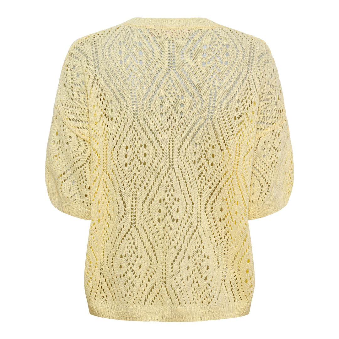 Marta Du Chateau - Mdcvina Knit 6592 - Yellow Strikbluser 