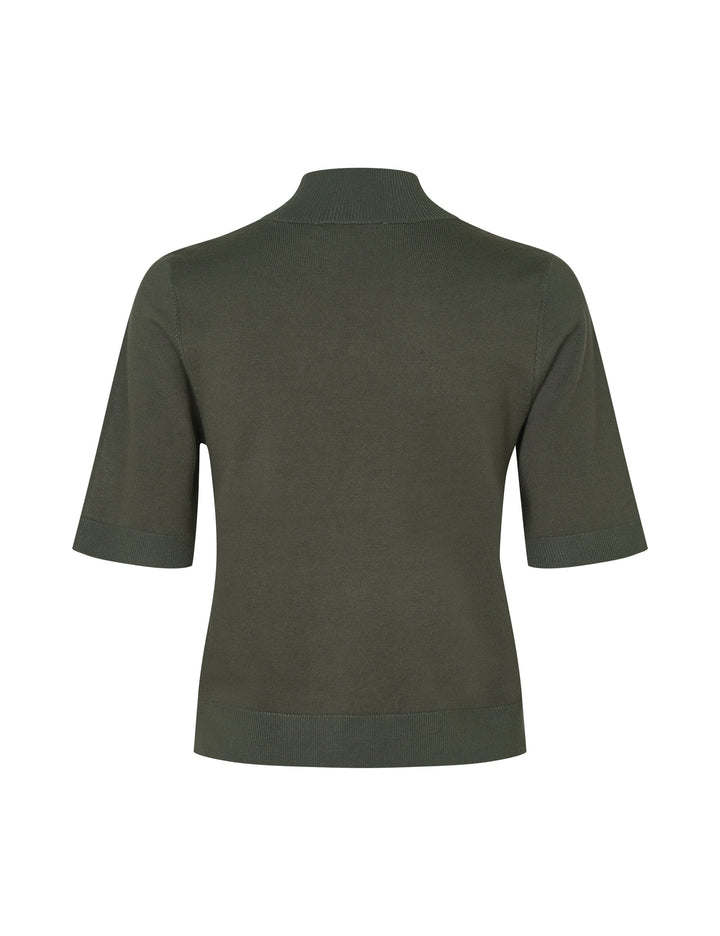 MbyM - Clara Crew-M 57620492 - Y83 - Warm Olive Dust Strikbluser 