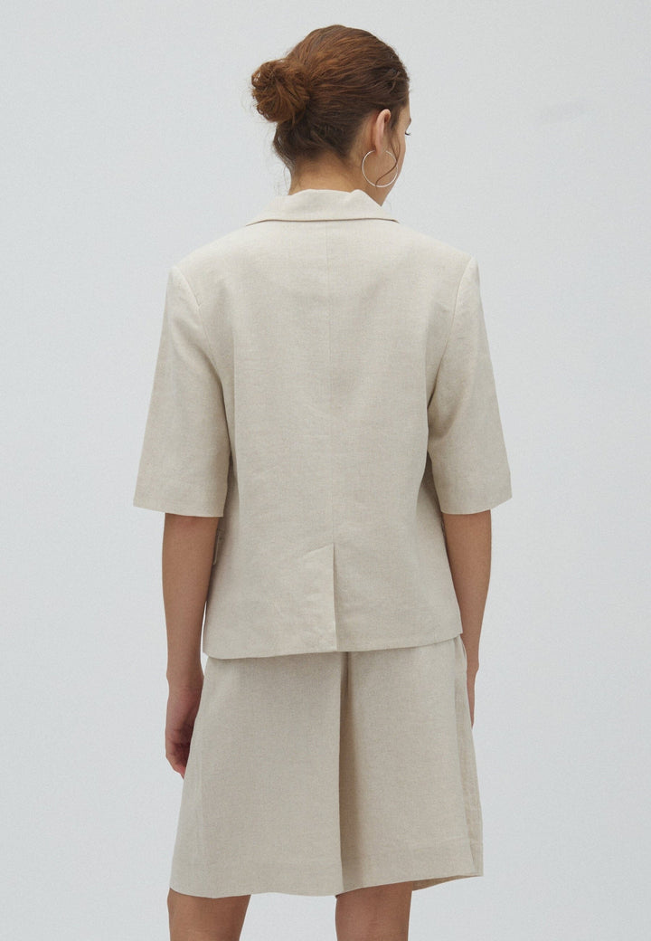 MbyM - Morven-M 31771010 - H47 - Natural Linen Blazere 