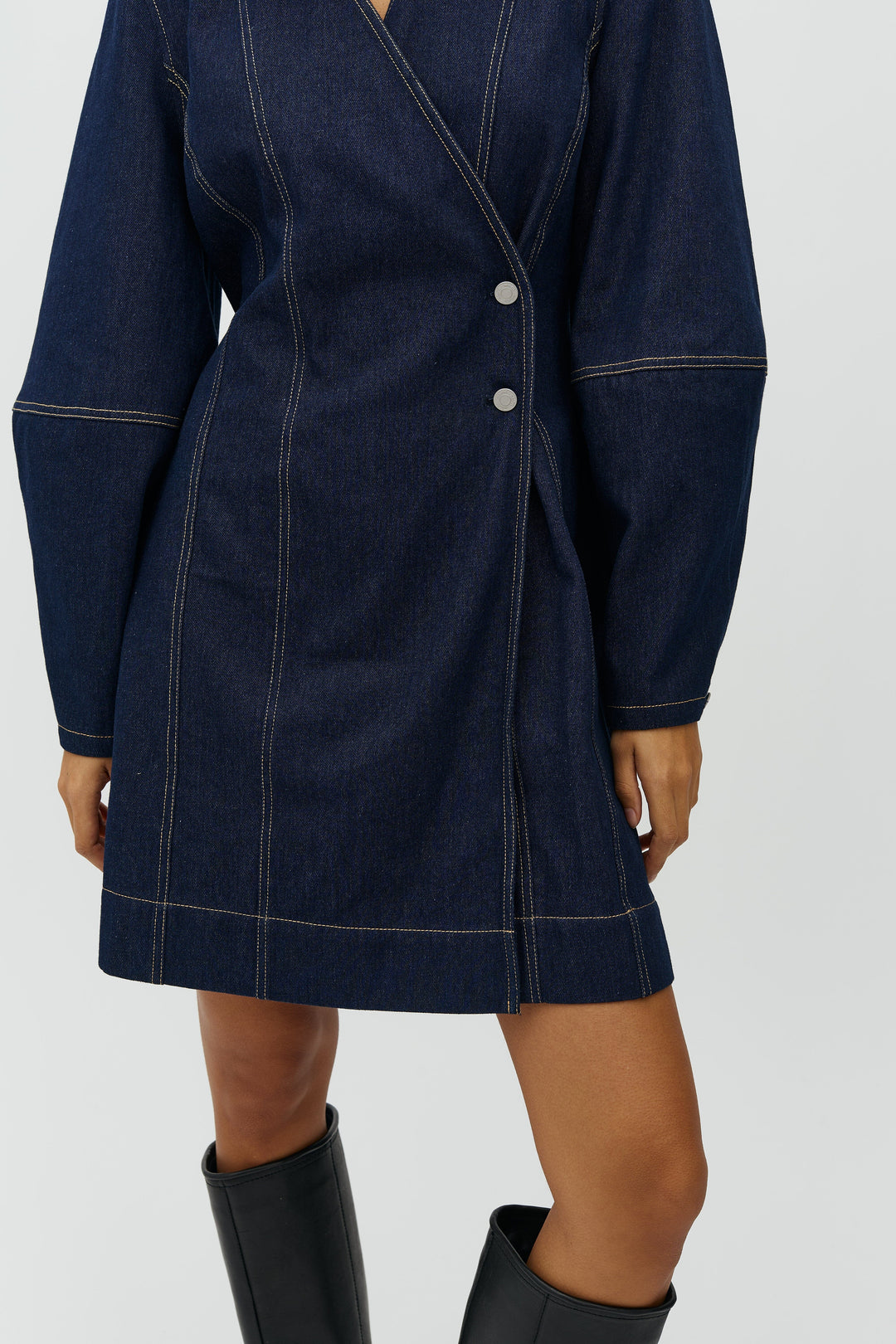 MbyM - Satienne-M 64511384 - 916 - Dark Unwashed Denim Kjoler 