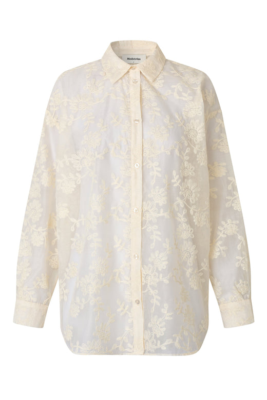 ModströM - Babaramd Long Shirt 59273 - 598 - Vanilla Cream Skjorter 