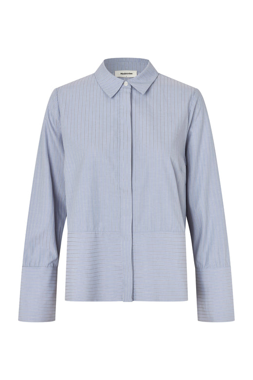 ModströM - Brodiemd Shirt 59255 - 12061 - Zen Blue Pinstripe Skjorter 