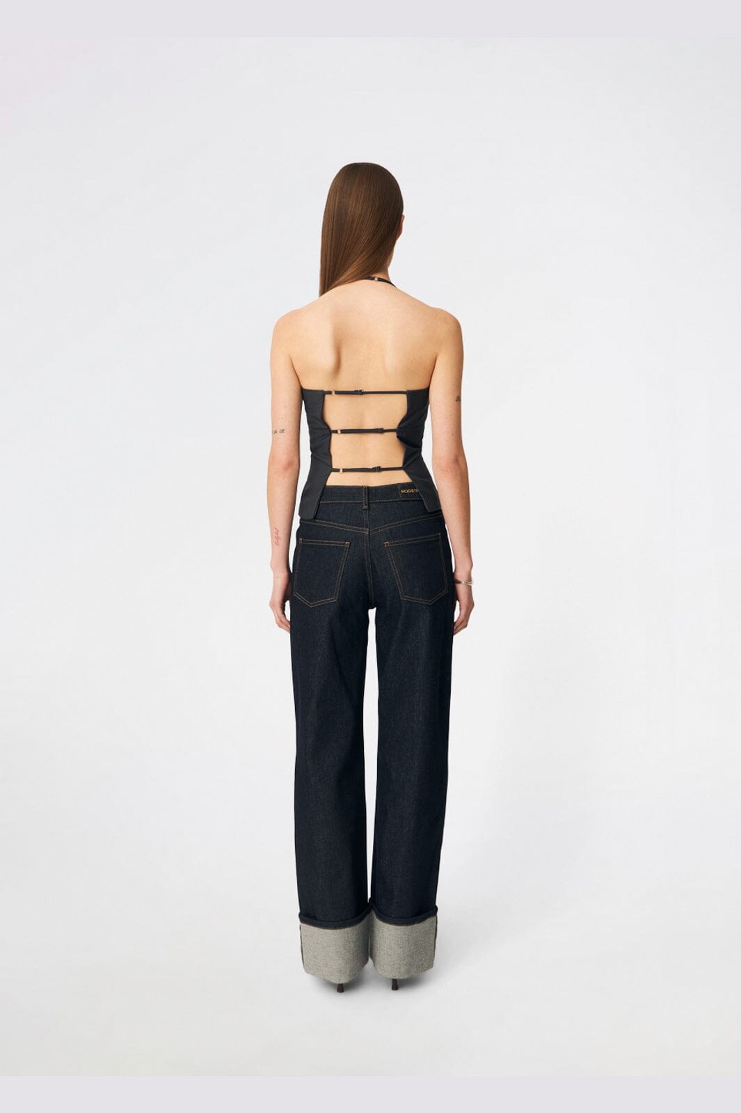 Modström - Cirkelinemd Top 59356 - 7088 - Dark Grey Melange