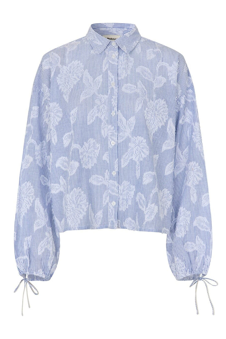 Modström - Cristanmd Shirt 59353 - 11198 - Blue Striped Jacquard