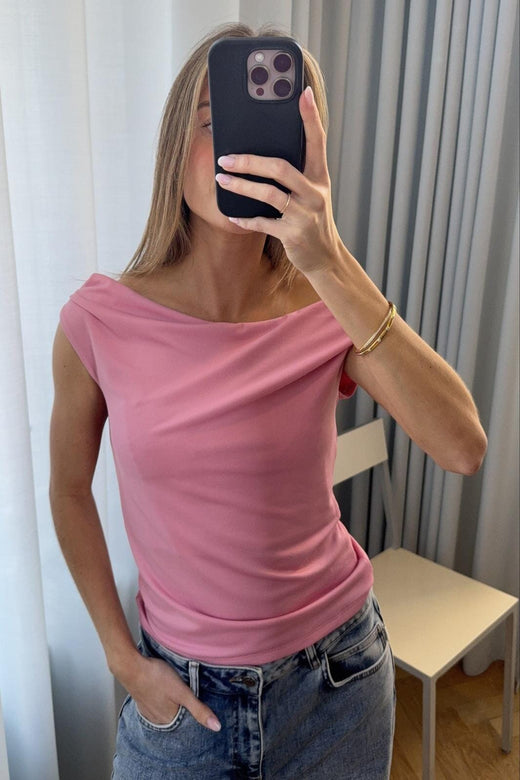 Modström - Himamd Off-Shoulder Top 57928 - 1057 - Sea Pink Toppe 