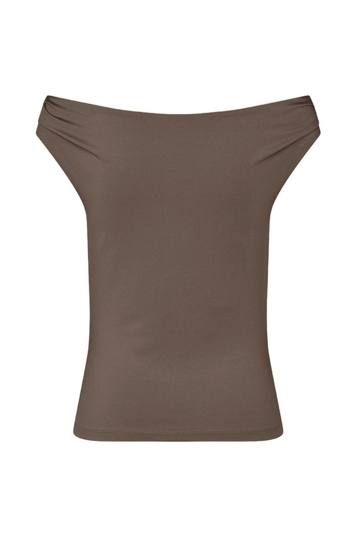 Modström - Himamd Off-Shoulder Top 57928 - 5584 - Chocolate Chip