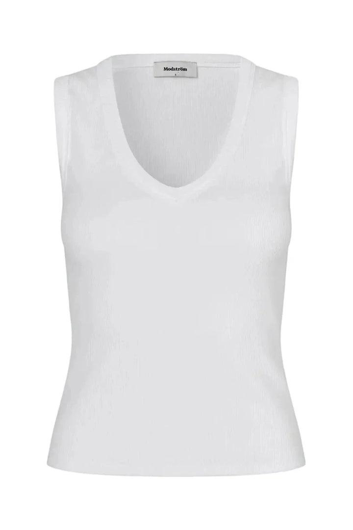 Modström - Igormd V-Neck Top 59651 - 7 - Off White Toppe 