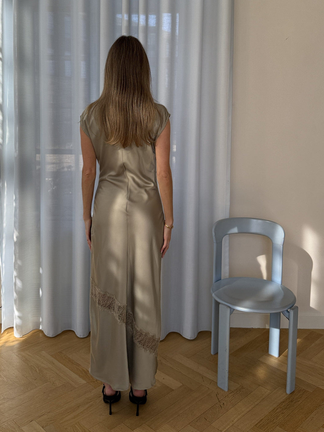 Modström - Tailormd Lace Dress 59348 - 2020 - Moss Gray Kjoler 
