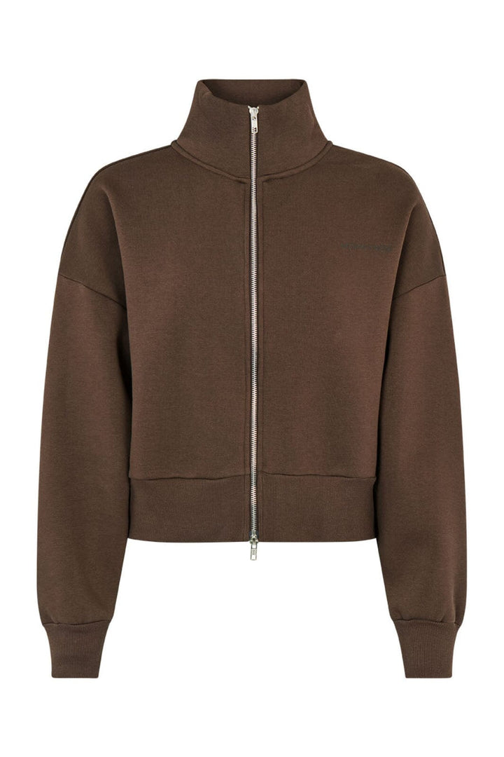 Modström - Tiamd 2Way Zip Cardigan 59786 - 5508 - Seal Brown Cardigans 