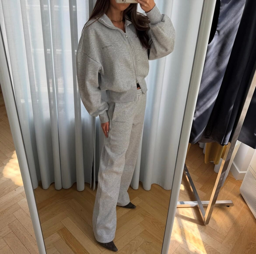 Modström - Tiamd 2Way Zip Cardigan 59786 - 7087 - Grey Melange Cardigans 