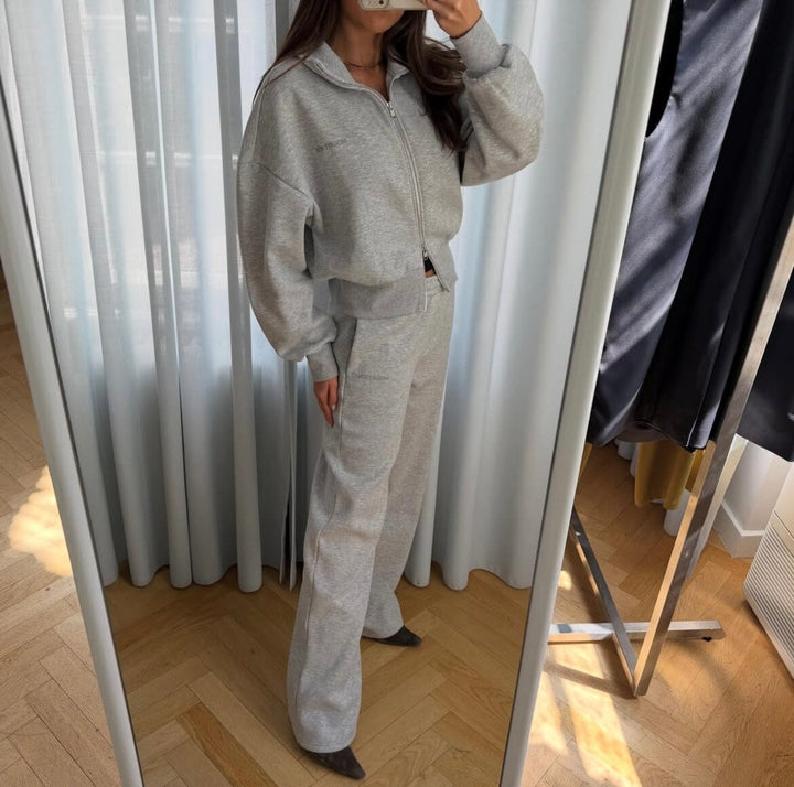 Modström - Tiamd 2Way Zip Cardigan 59786 - 7087 - Grey Melange Cardigans 