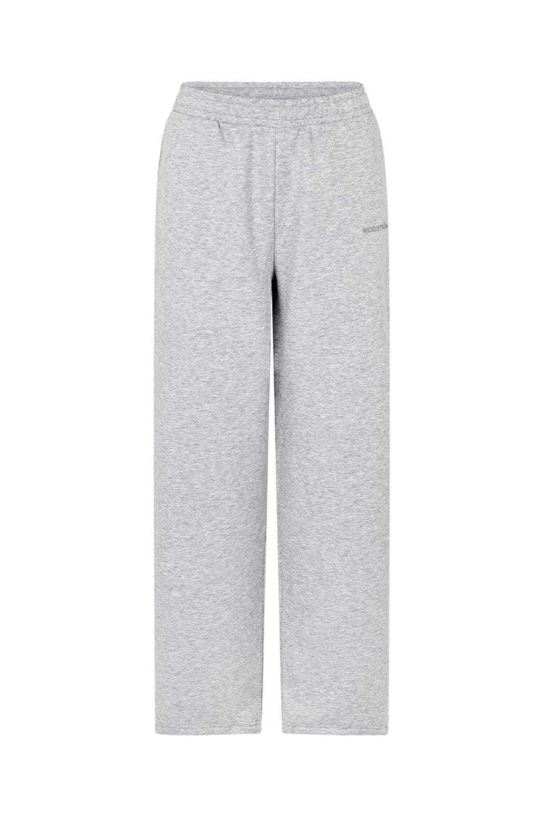 Modström - Tiamd Straight Pants 59813 - 7087 - Grey Melange Bukser 