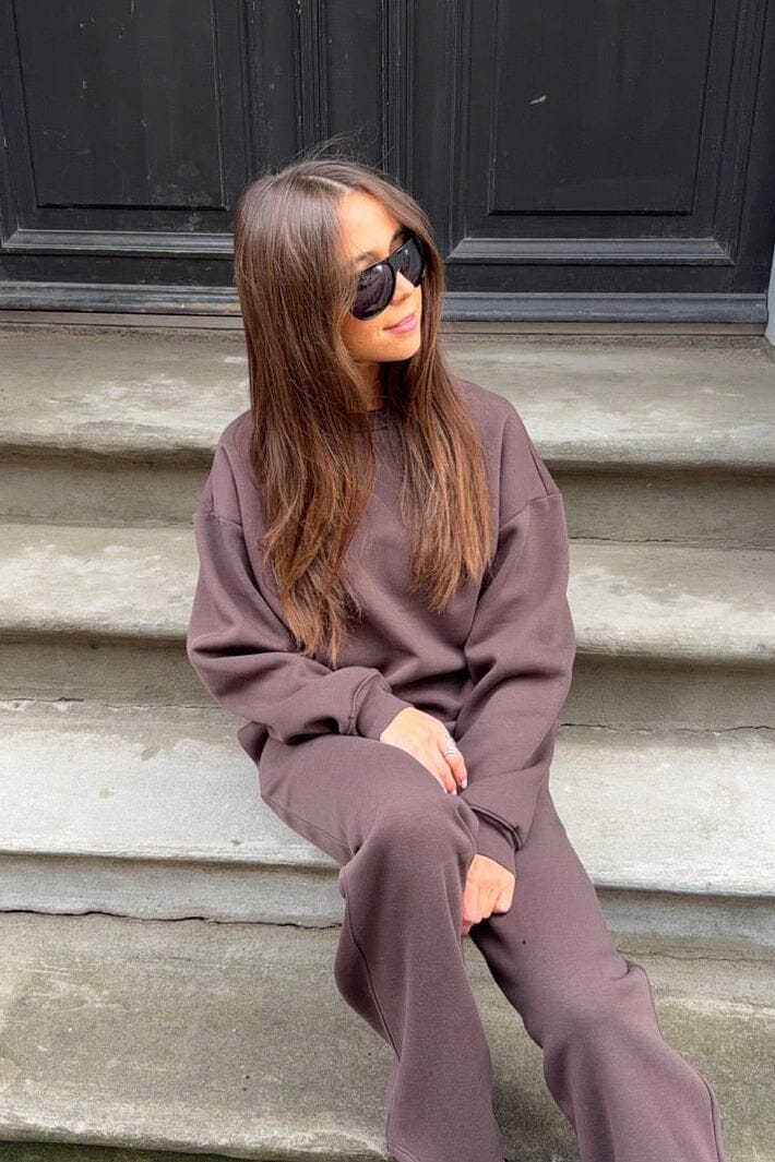 Modström - Tiamd Sweat 57960 - 5508 - Seal Brown Sweatshirts 