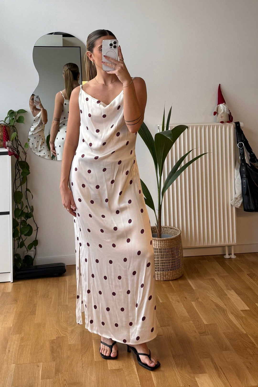 Modström - Vanjamd Print Dress 58964 - 13634 - Wineberry Dot Kjoler 