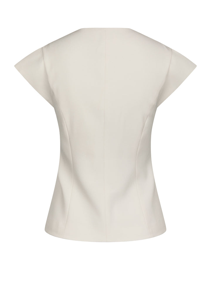 Molly & My X Julie Elgaard - Alma Structure Waistcoat 168884 - 122 - Creme Frakker 