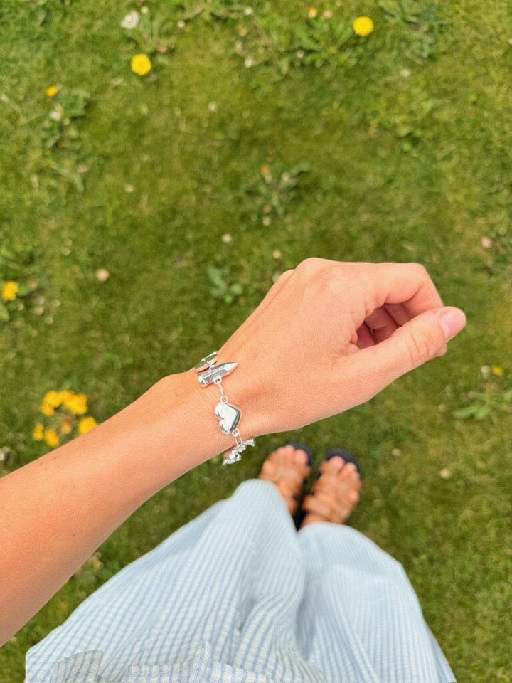Molly&My Jewellery x Julie Elsebeth - Lidt Af Det Hele Armbånd - Forsølvet Armbånd 