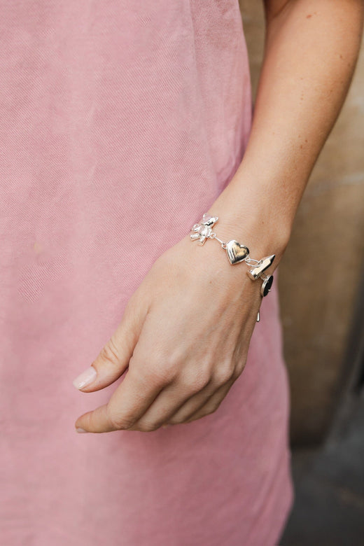 Molly&My Jewellery x Julie Elsebeth - Lidt Af Det Hele Armbånd - Forsølvet Armbånd 
