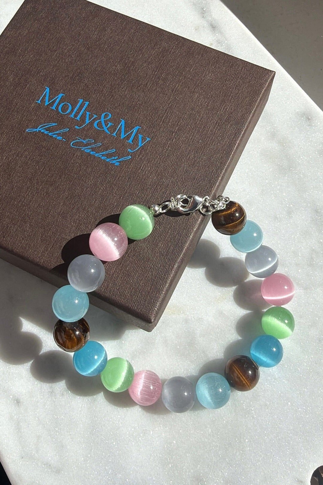Molly&My Jewellery x Julie Elsebeth - Øjne I Nakken Armbånd - Forsølvet Armbånd 