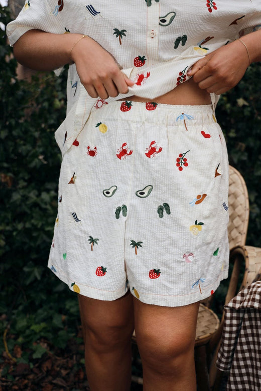 Molly&My x Caroline Dan - Caroline Shorts - Caroline Emb. Shorts 