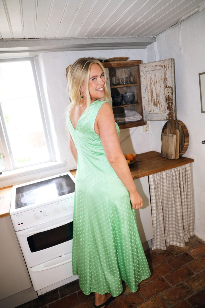 Molly&My x Caroline Dan - Carrie Dress - Mint Dots Kjoler 