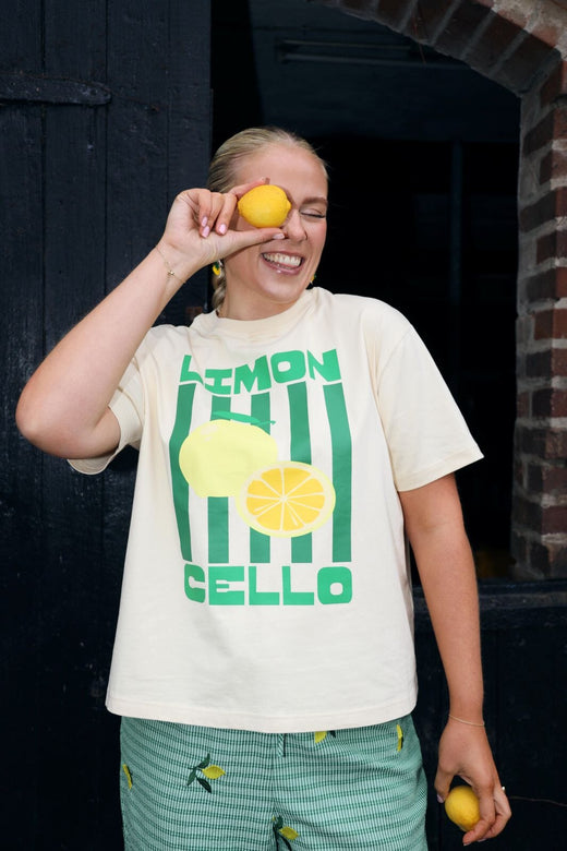Molly&My x Caroline Dan - Cassie Tee - Ivory W. Limon T-shirts 