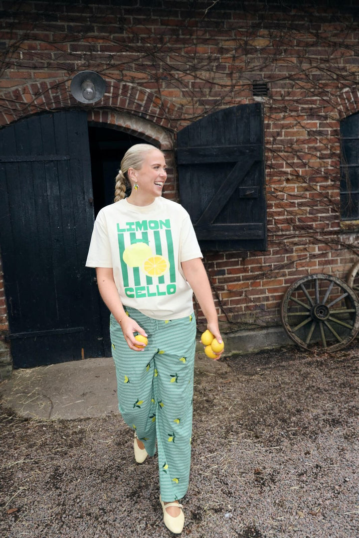 Molly&My x Caroline Dan - Cassie Tee - Ivory W. Limon T-shirts 