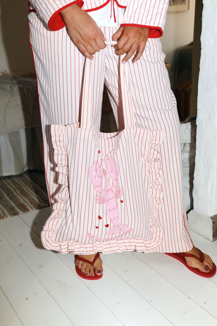 Molly&My x Caroline Dan - Cherry Tote - Pink W. Red Tasker 