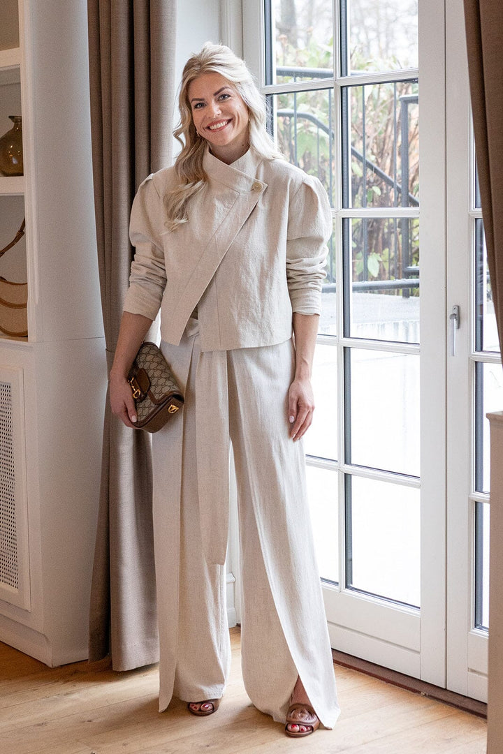 Molly&My x Melanie Due - Carina D Pants 168077 - 815 - Natural Bukser 
